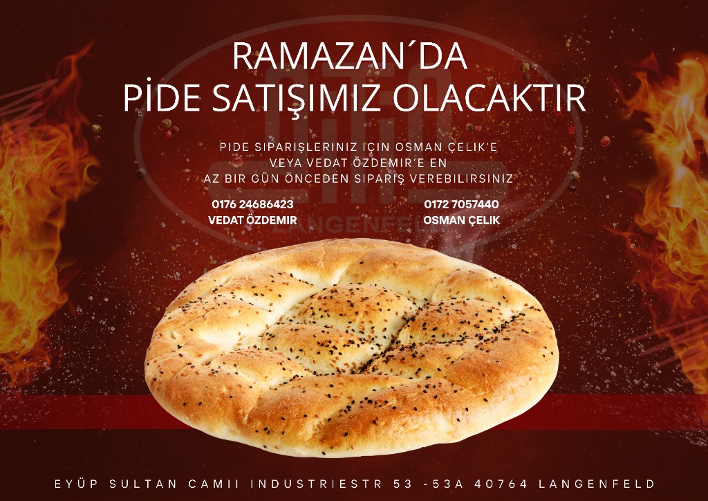 Ramazan Pide – Vorbestellung
